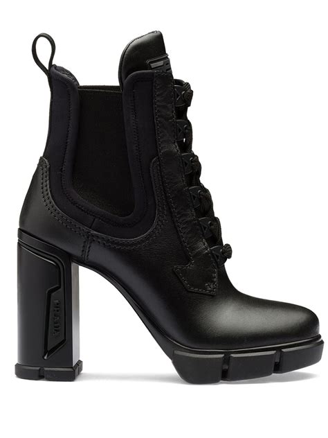 prada leather boots price|prada chunky heel ankle boots.